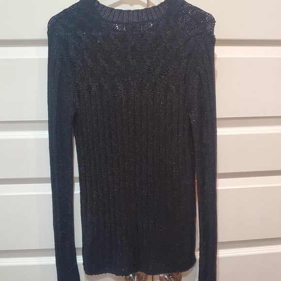 Tory Burch black knit size small womens sweater - Picture 8 of 8